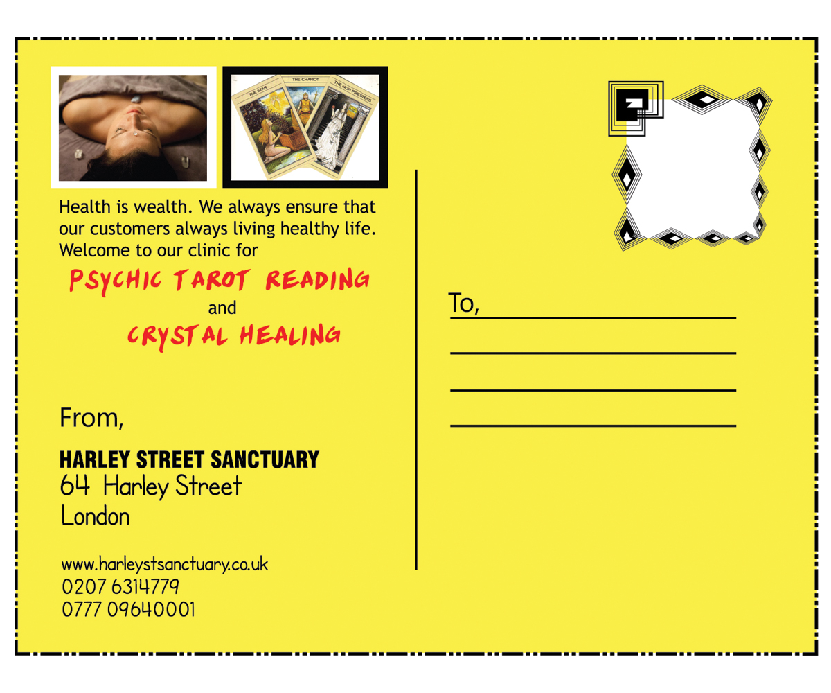 Postcard Design by DesignWonder for Psychic Tarot Phone Readers | Design #3305601