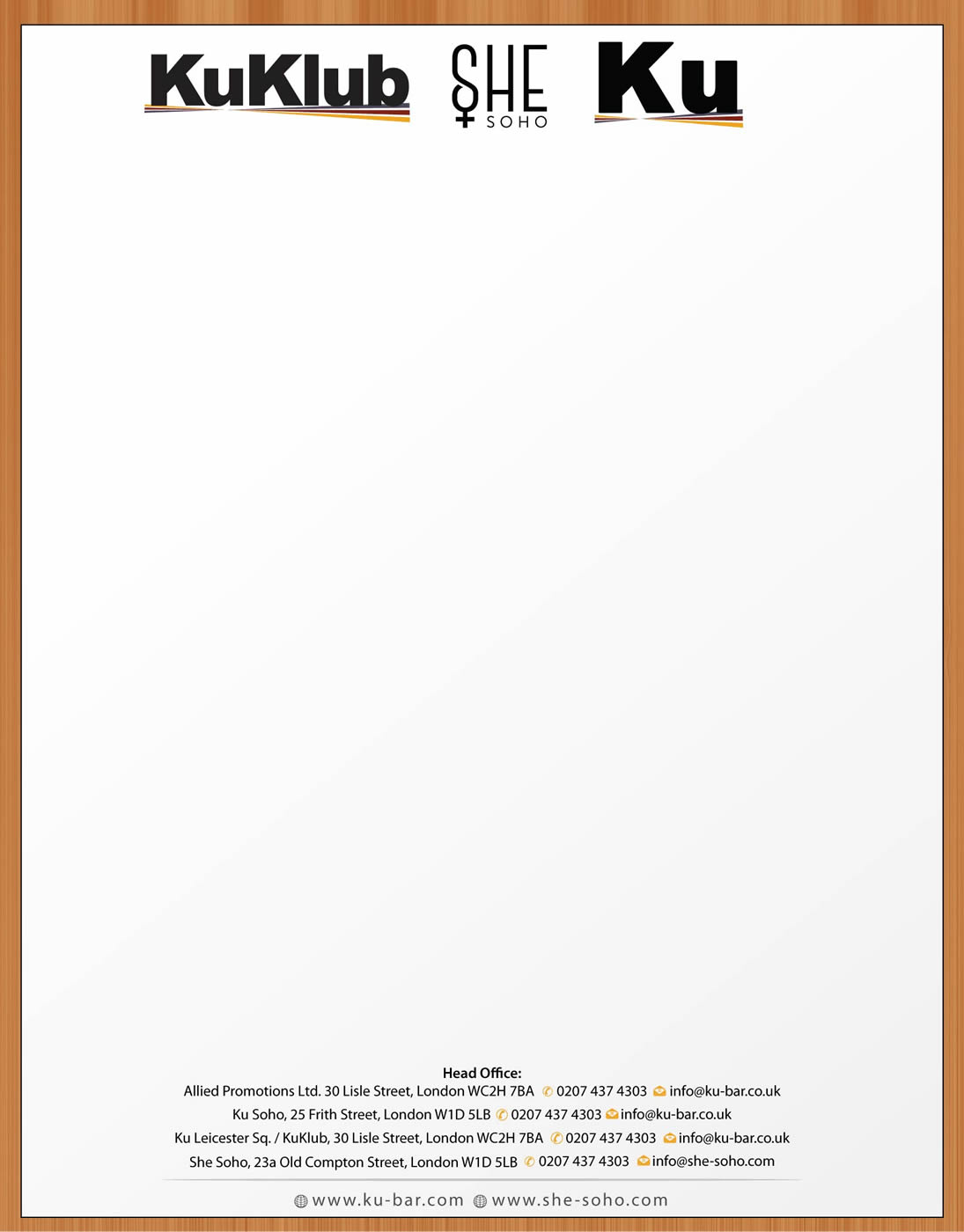 Letterhead Design by Sbss for Allied Promotions Ltd. | Design #3314453