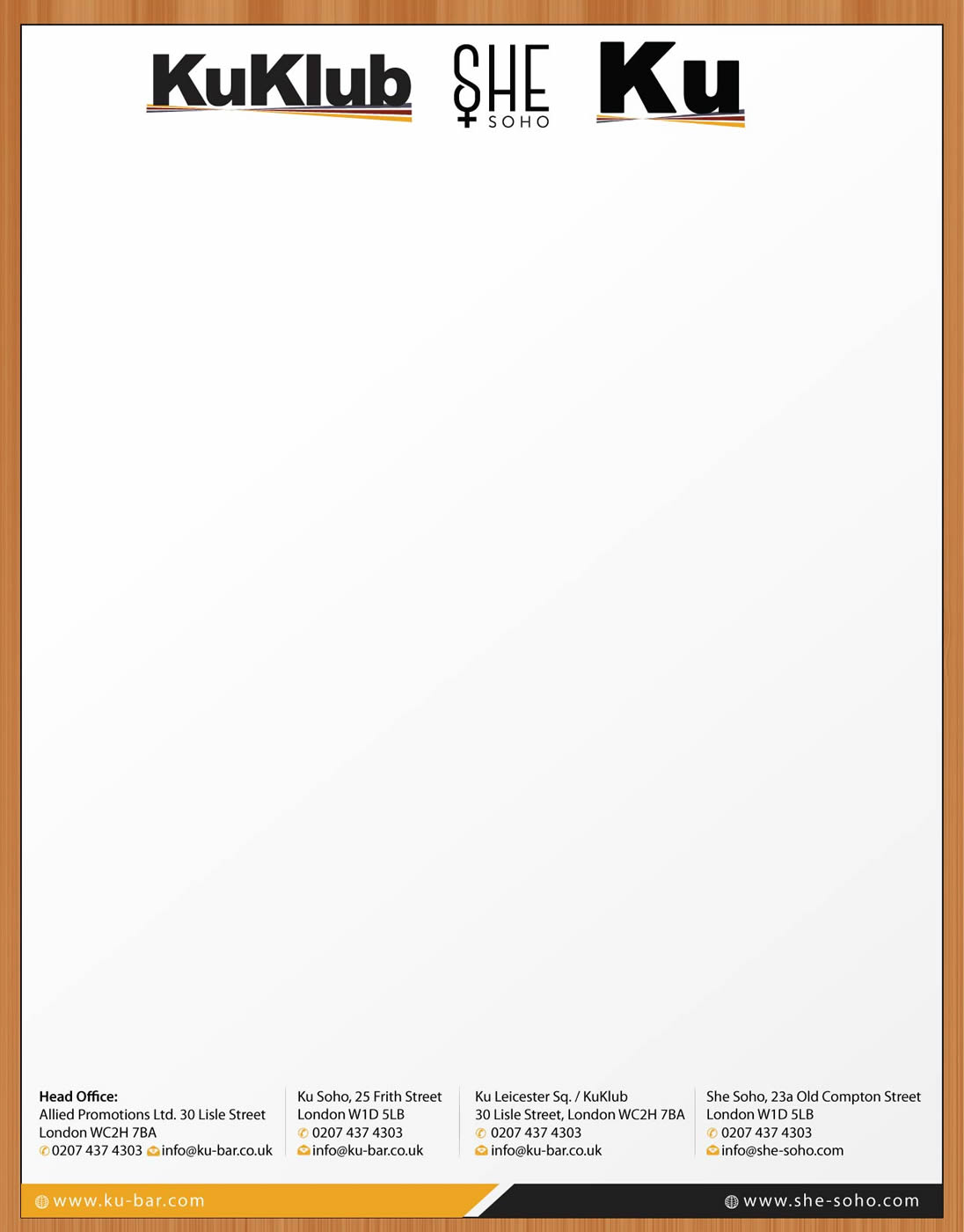 Letterhead Design by Sbss for Allied Promotions Ltd. | Design #3314482