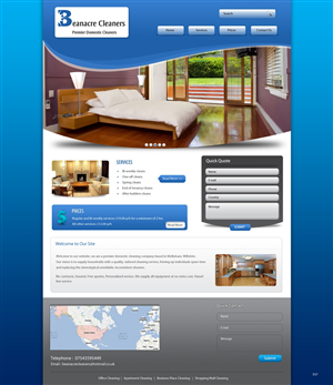 Web Design by pb for Beanacre Cleaners | Design: #810237