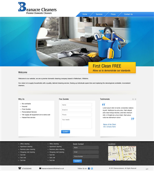 Web Design by pb for Beanacre Cleaners | Design: #812286
