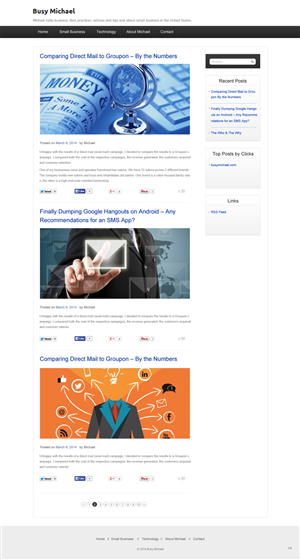 Wordpress Design by pb for this project | Design: #3284384