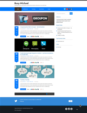 Wordpress Design by pb for this project | Design: #3284398
