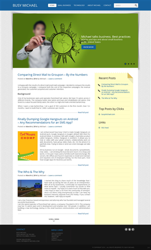 Wordpress Design by pb for this project | Design: #3284403