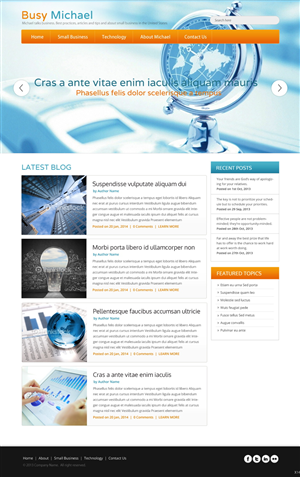 Wordpress Design by pb for this project | Design: #3284412