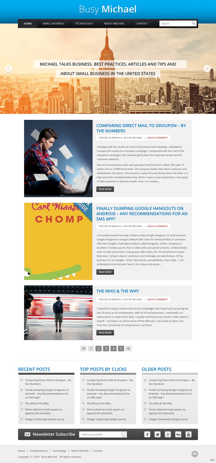 Wordpress Design by pb for this project | Design #3284420