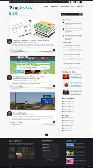 New business blog needs wordpress theme