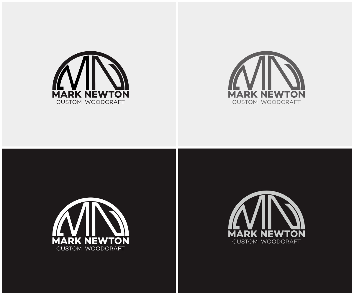 Logo Design by B8 for Mark Newton Custom Woodcraft | Design #4003208