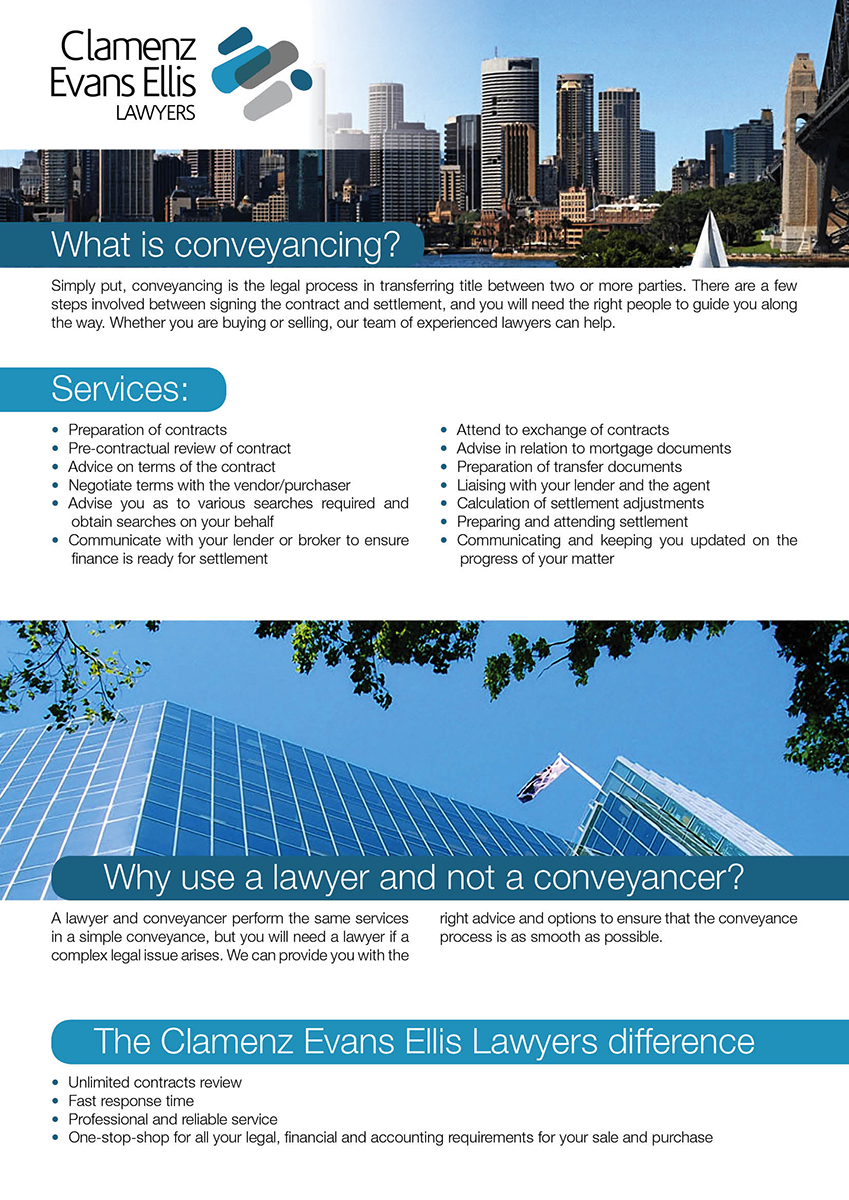 Graphic Design by ceramicristi for Clamenz Evans Ellis Lawyers | Design #3307938