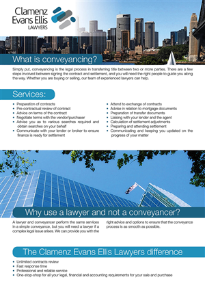 Graphic Design by ceramicristi for Clamenz Evans Ellis Lawyers | Design: #3307938