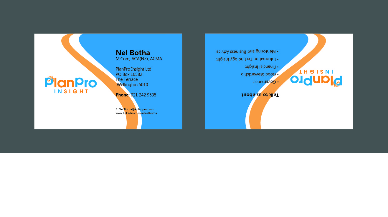 Visitenkarten-Design von D&D für Planpro | Design #3295760