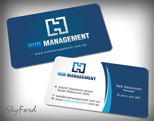 Hub Management Business Card design | Visitenkarten-Design von SKYdesign
