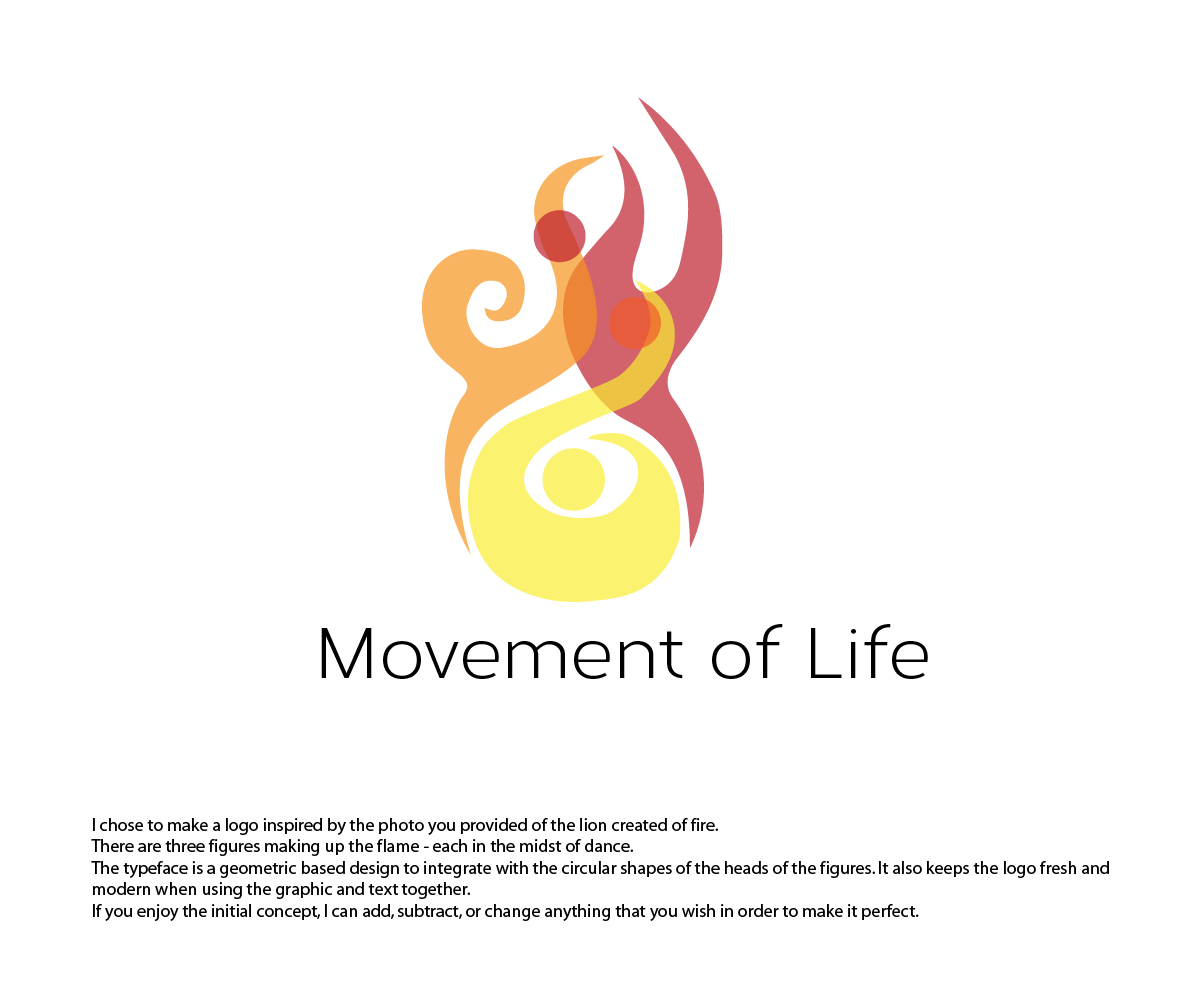 Logo Design by ark for Movement of Life improvisational dance & authentic movement | Design #3291385