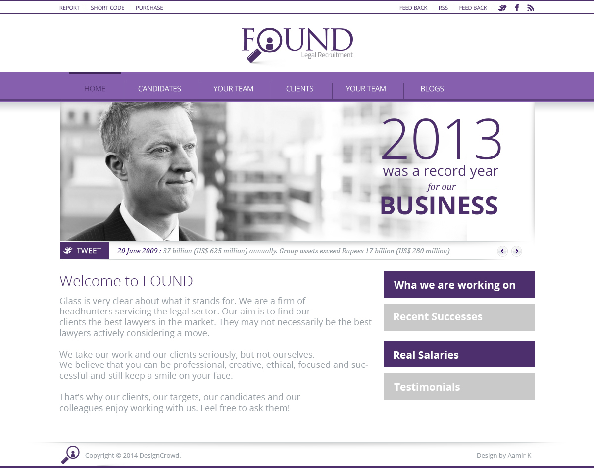 Web Design by aamirkay for this project | Design #3283346