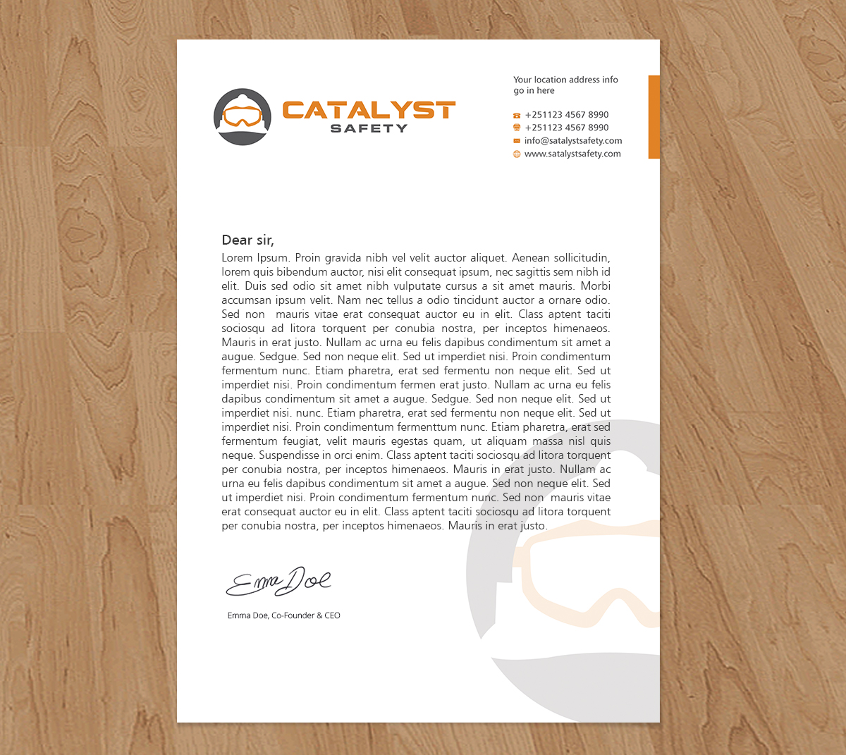 Letterhead Design by Mulugeta for this project | Design: #3418367