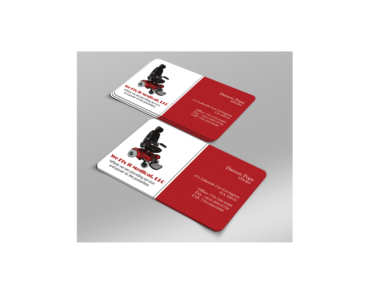 Business Card Design by Harshan for We Fix It Medical, LLC | Design #3299327