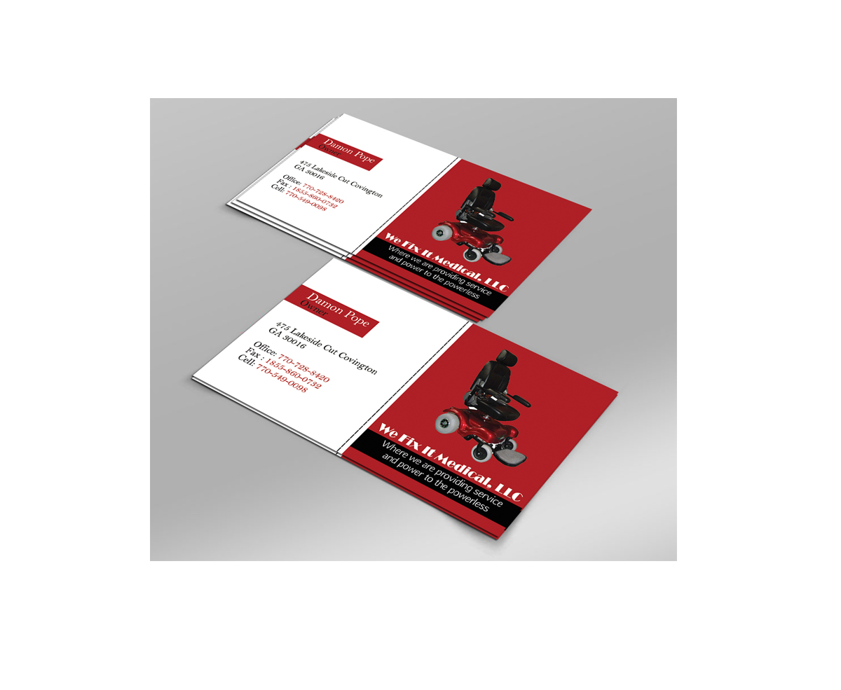 Business Card Design by Harshan for We Fix It Medical, LLC | Design #3299408
