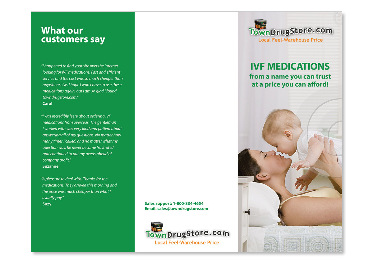 Brochure Design by JayTee for Broder Pharmacy - TownDrugStore.com | Design #817589