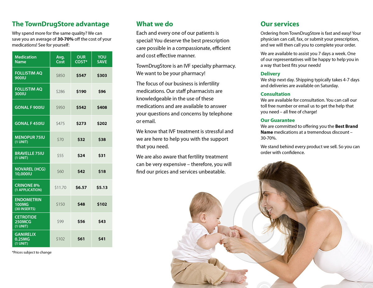 Brochure Design by JayTee for Broder Pharmacy - TownDrugStore.com | Design #819149