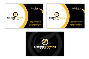 Business Card Design by pecas for Electric Brewing Supply, LLC | Design: #3328921