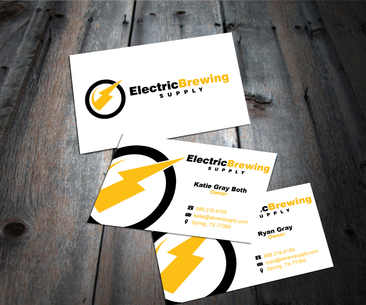 Design de Carte de Visite par Sarah Haroon pour Electric Brewing Supply, LLC | Design #3288780
