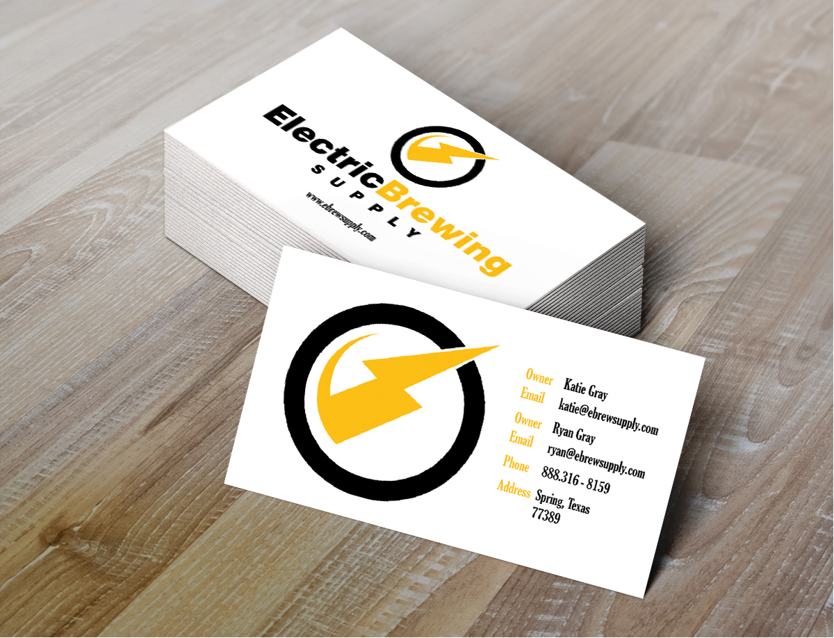 Diseño de Tarjeta de Presentación por Anooshaa Kachhia para Electric Brewing Supply, LLC | Diseño #3309694