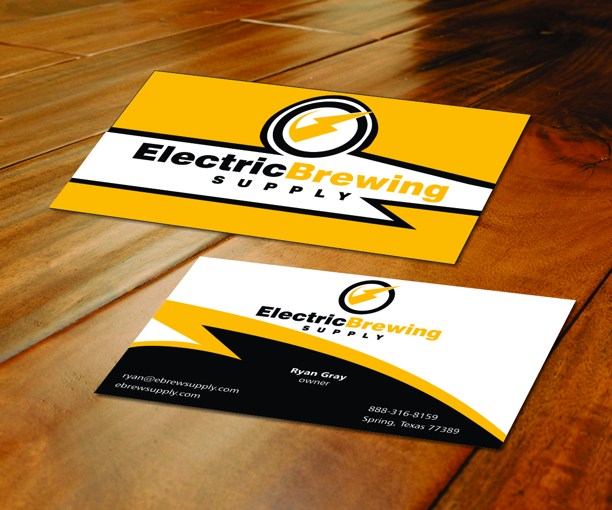Diseño de Tarjeta de Presentación por sna para Electric Brewing Supply, LLC | Diseño #3308273