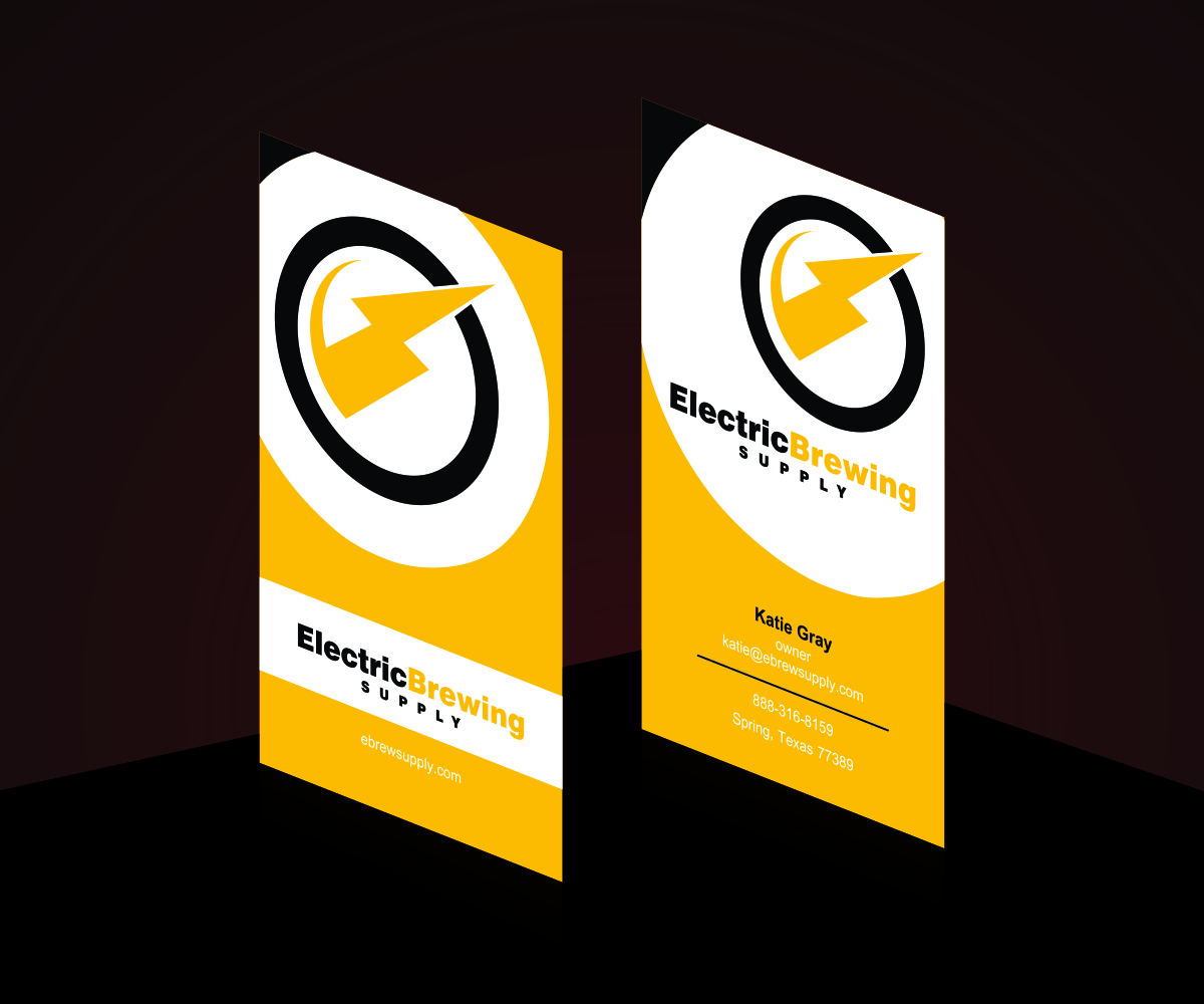 Business Card Design by sna for Electric Brewing Supply, LLC | Design #3308347