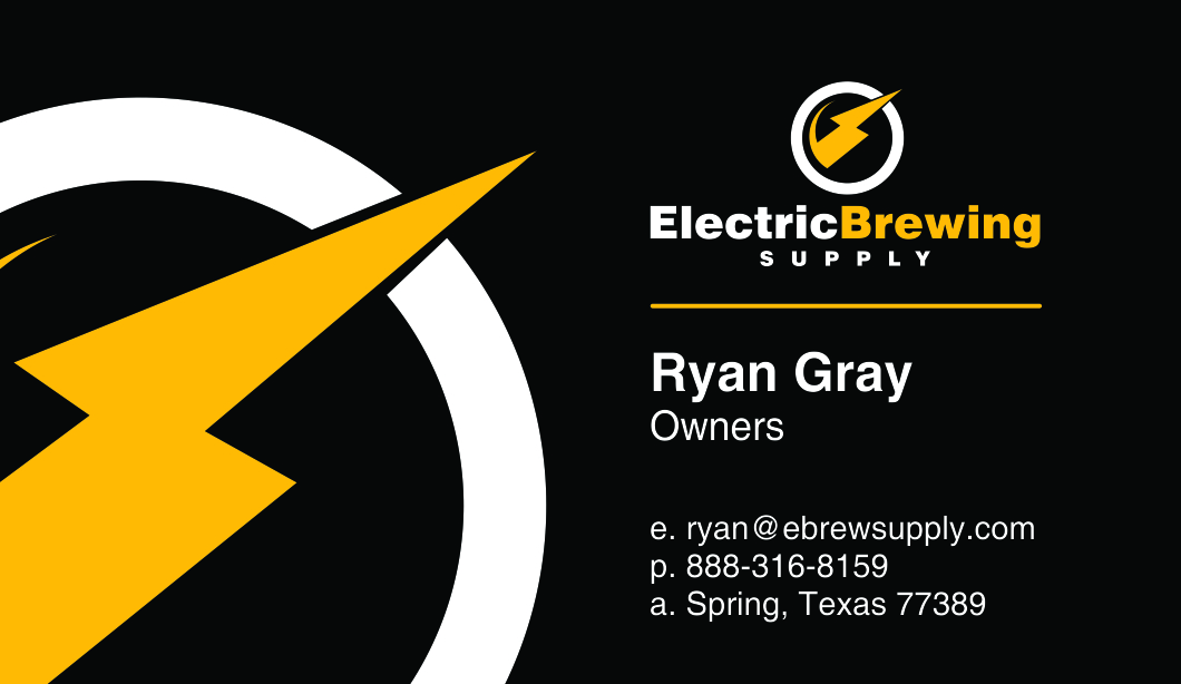 Business Card Design by cogarzzz for Electric Brewing Supply, LLC | Design #3311663
