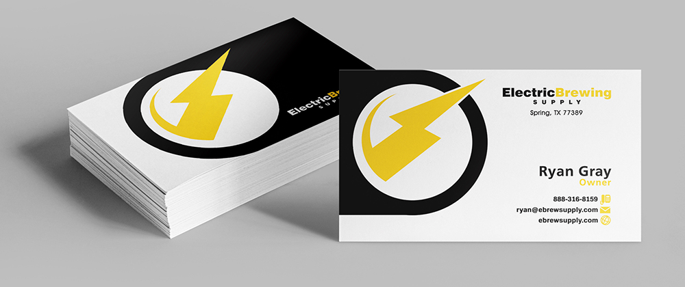 Visitenkarten-Design von creationz2011 für Electric Brewing Supply, LLC | Design #3322636