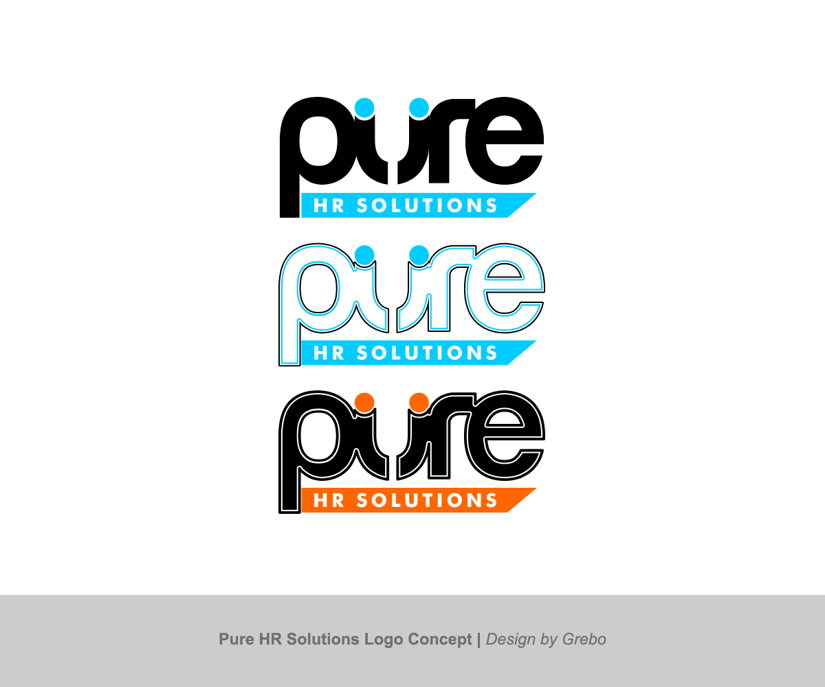 Logo Design by Grebo for Pure HR Solutions | Design #3313002
