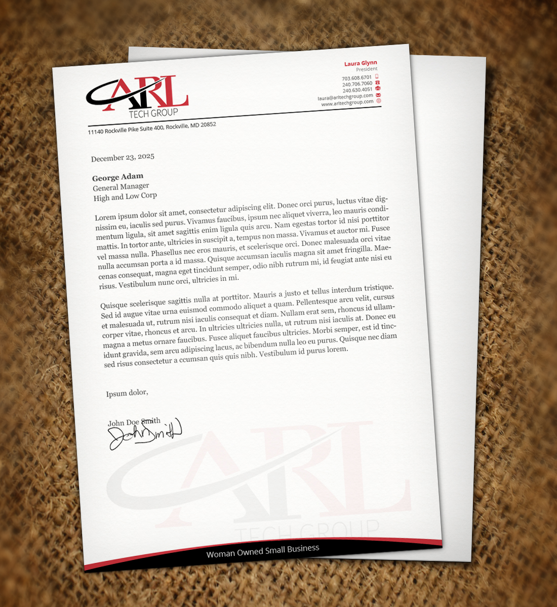 Letterhead Design by Nelsur for this project | Design #3287539