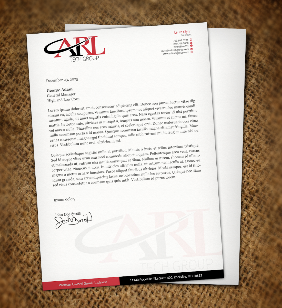 Letterhead Design by Nelsur for this project | Design #3297725