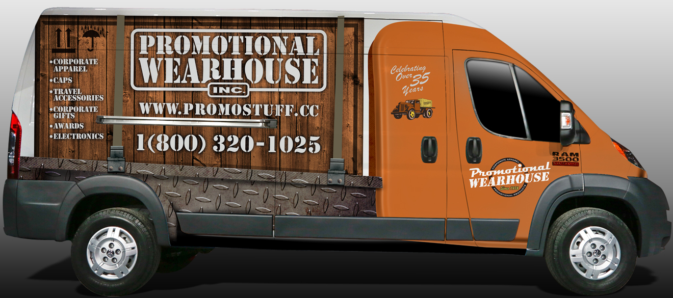 Signage Design by Eddie Ech for Promotional Wearhouse Inc. | Design #3316603