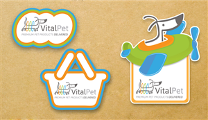 Sticker to put on shipping boxes-Pet ProductDelivery | Sticker Design by JCR