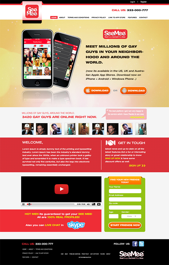 Diseño Web por Bright Star para SeeMee Social Pty Ltd | Diseño #3323928