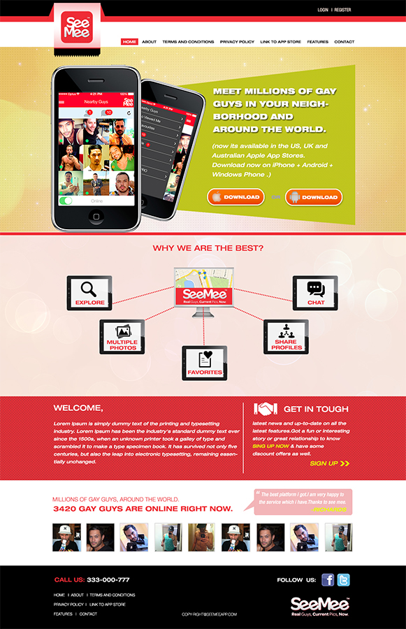 Diseño Web por Bright Star para SeeMee Social Pty Ltd | Diseño #3332652
