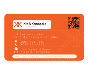 Business Card Design by Sandaru for Kit & Kaboodle Financial | Design: #3310839