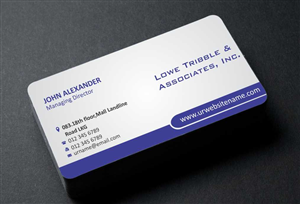 Business Card Design by AwsomeD for Lowe Tribble & Associates, Inc. | Design: #3326355