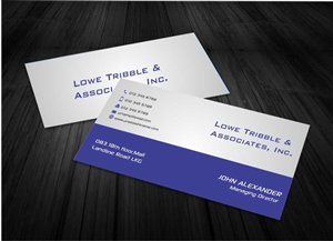 Business Card Design by AwsomeD for Lowe Tribble & Associates, Inc. | Design: #3326356