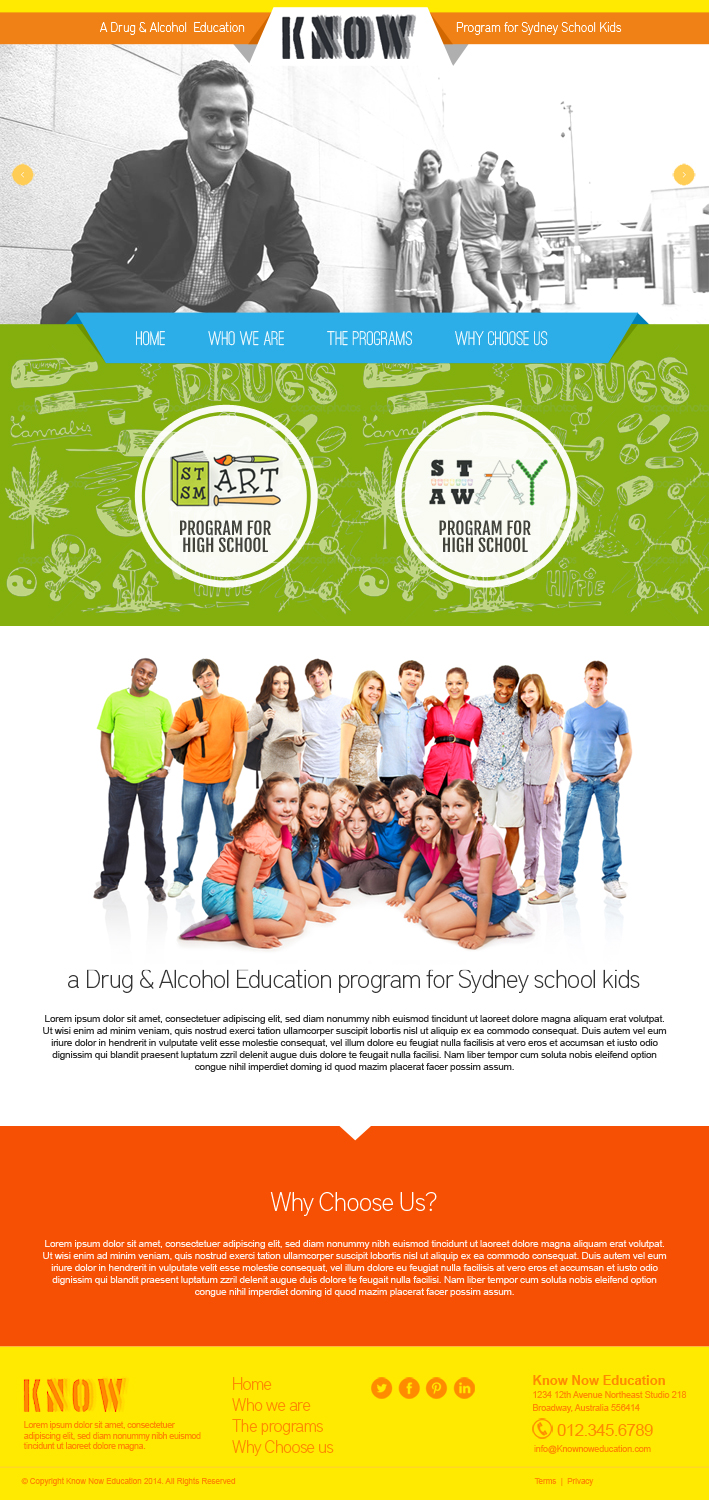 Web Design by jeckx2 for Know Now Education | Design #3342620