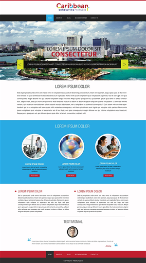 Web Design by Kuldeepak for Caribbean Consulting Partners LLC | Design: #3397452