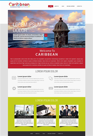 Web Design by Kuldeepak for Caribbean Consulting Partners LLC | Design: #3397455