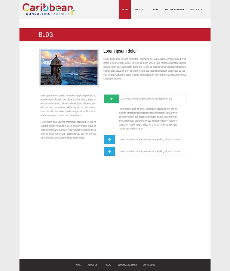 Web Design by Kuldeepak for Caribbean Consulting Partners LLC | Design #3436858