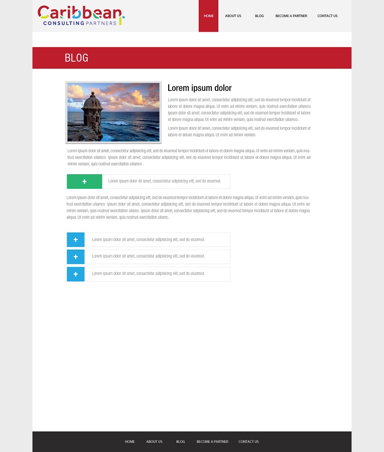 Web Design by Kuldeepak for Caribbean Consulting Partners LLC | Design #3436863