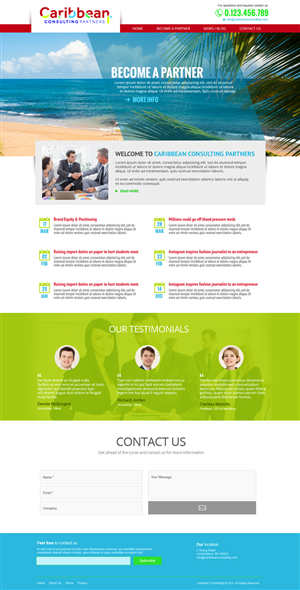 First Website for Caribbean Consulting Partners | Web-Design von jeckx2