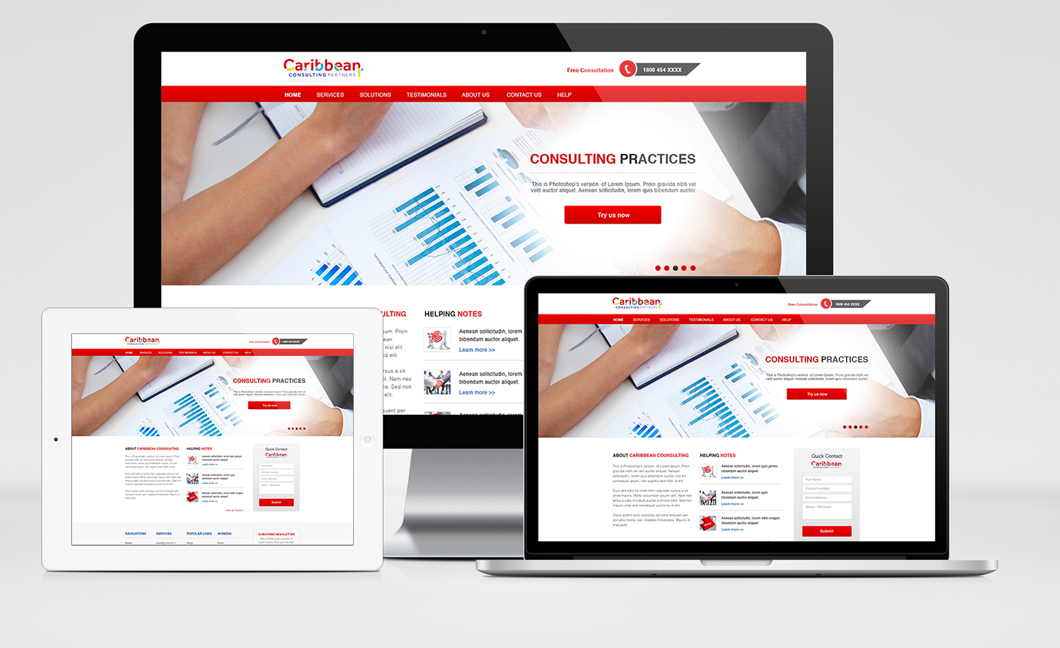 Web Design by WirePaper for Caribbean Consulting Partners LLC | Design #3384067
