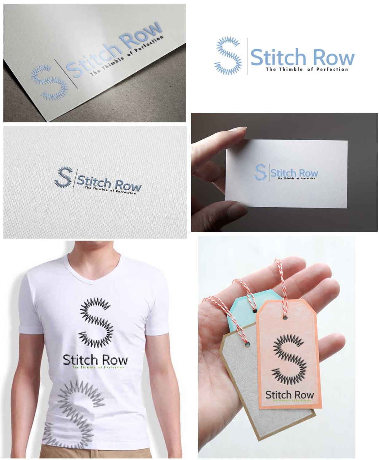 Logo Design by Gentle Spring Rain for Stitch Row | Design #3323769