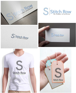Logo Design by Gentle Spring Rain for Stitch Row | Design: #3323769