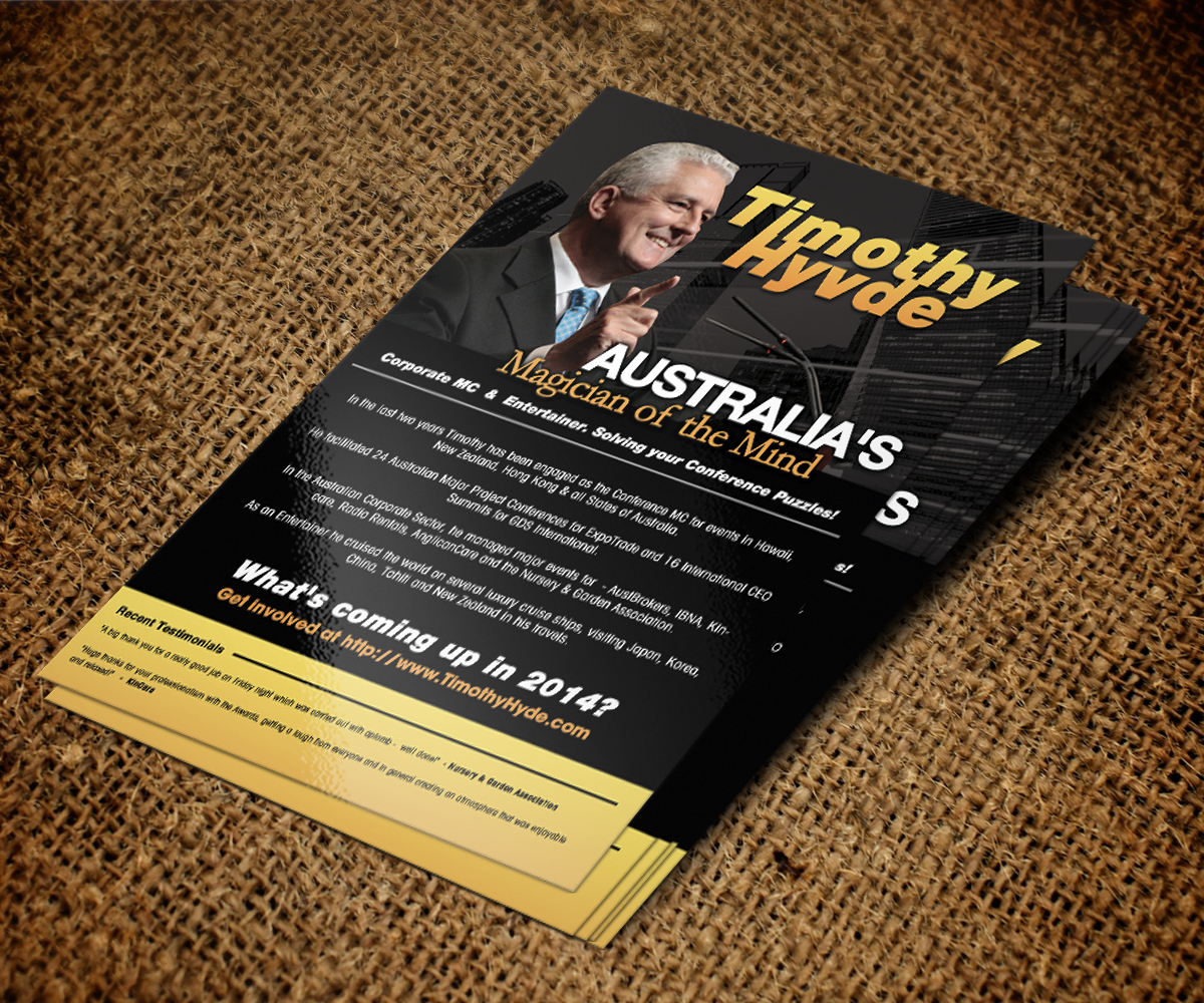 Flyer-Design von jeffdefy für Achieving the Impossible | Design #3296766